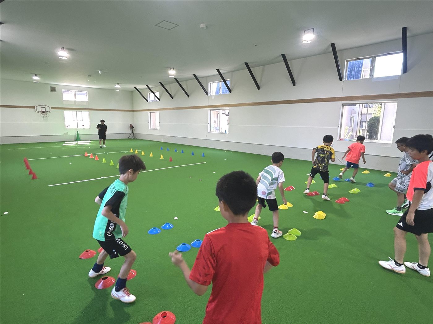 コーンを使ったトレーニング
